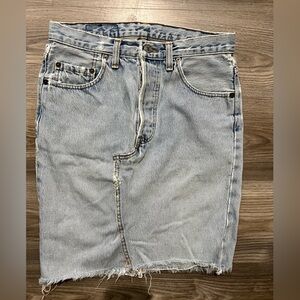 Levi’s Distressed Denim Skirt